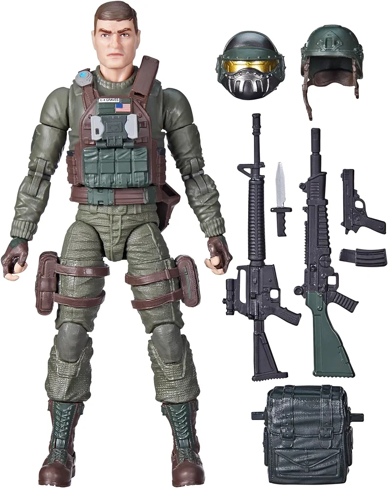 G.I. Joe Classified Series Robert Grunt Graves,Collectible Action Figure,87,6-Inch Action Figures for Boys & Girls,with 8 Accessories