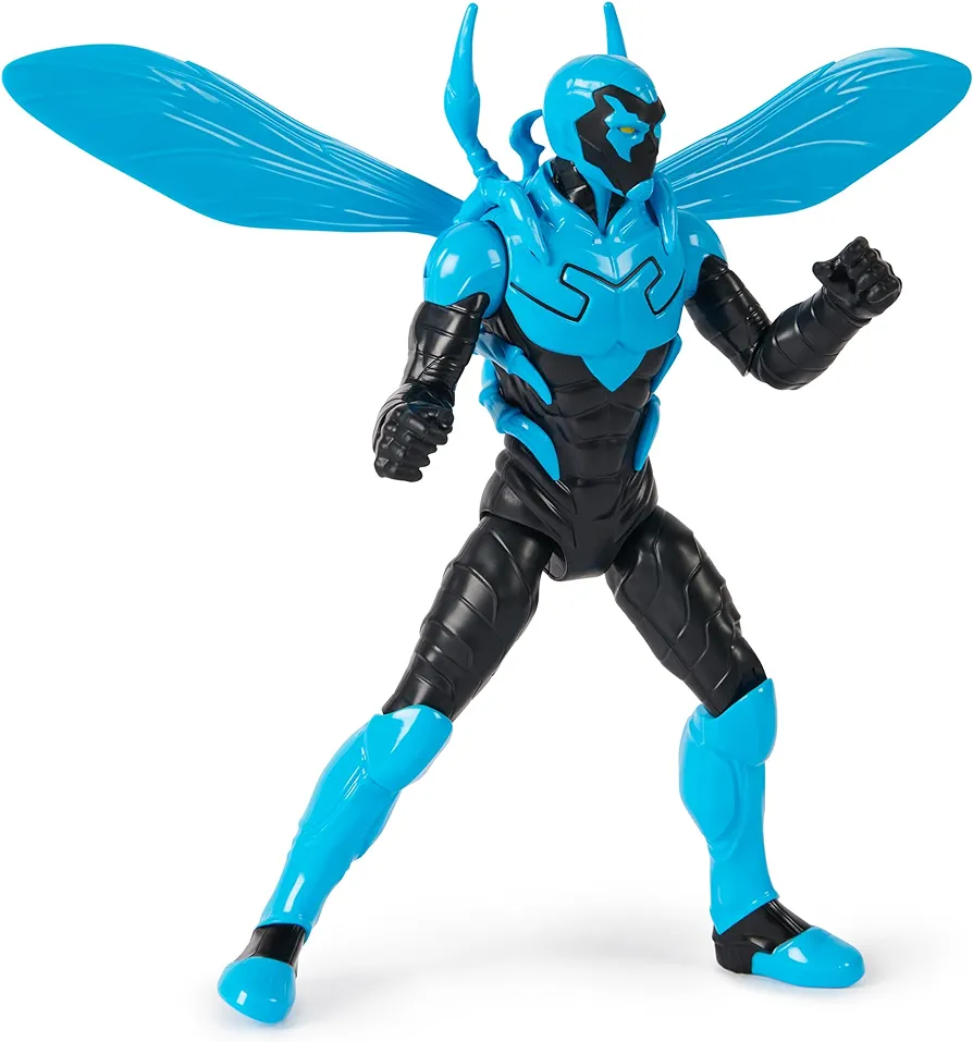 DC Comics, Blue Beetle Action Figure with Wings, 12-inch, Easy to Pose, Collectible Super Hero Kids Toys for Boys and Girls, Ages 3+