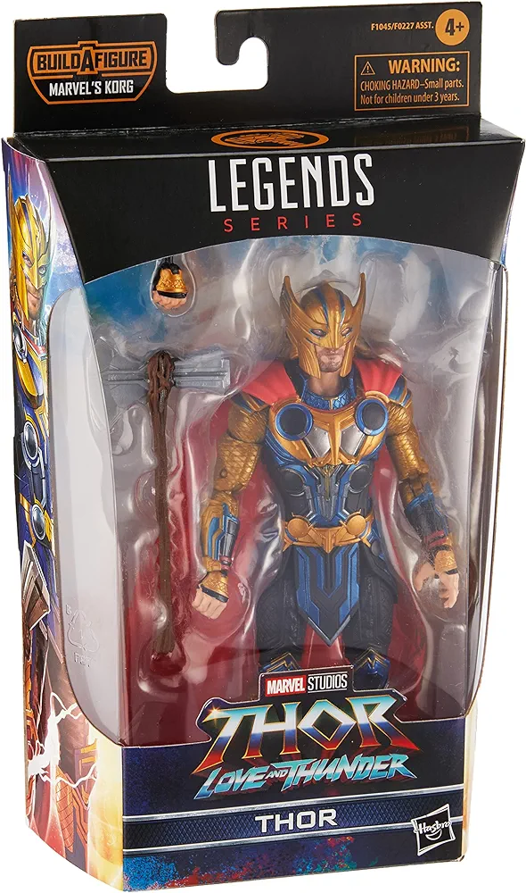 Marvel Legends Series Thor: Love and Thunder Thor Action Figure 6-inch Collectible Toy, 3 Accessories