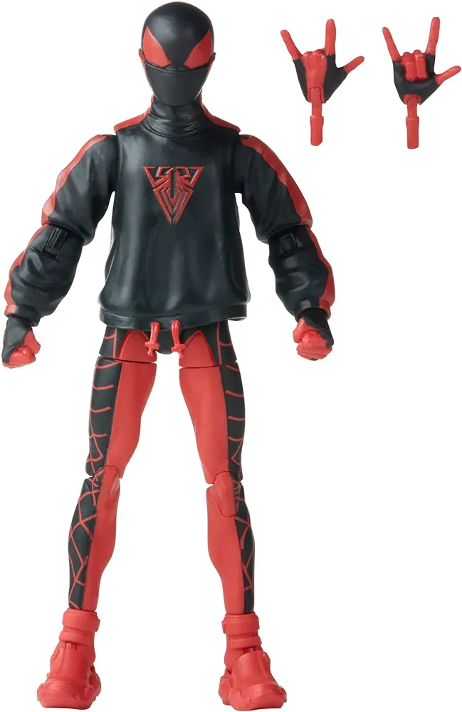 Marvel Legends Series Miles Morales Spider-Man, Collectible 6-inch Action Figures, 2 Accessories