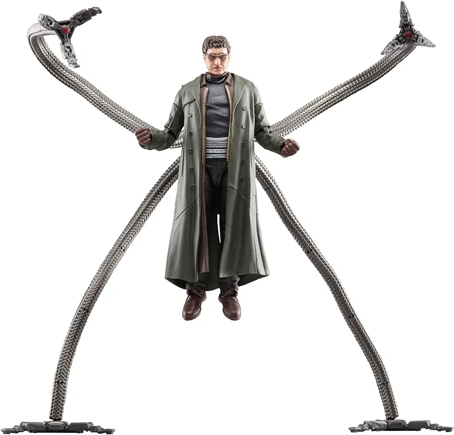 Marvel Legends Series Doc Ock, Spider-Man: No Way Home Collectible, Deluxe 6-Inch Action Figure, 4 Accessories, Ages 4 and Up