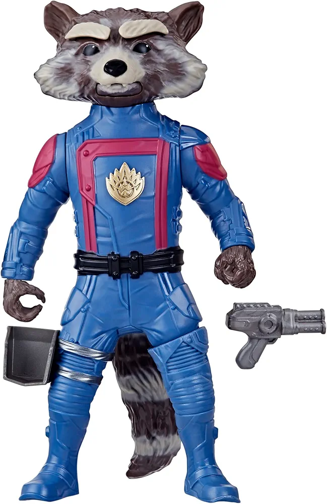 Marvel Studios’ Guardians of The Galaxy Vol. 3 Rocket Action Figure, Super Hero Toys for Kids Ages 4 and Up, 8-Inch-Scale Action Figure