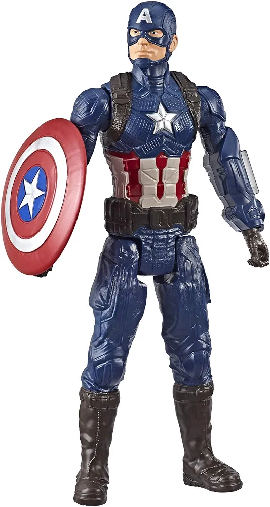 Avengers Marvel Endgame Titan Hero Series Captain America 12"-Scale Super Hero Action Figure Toy with Titan Hero Power Fx Port