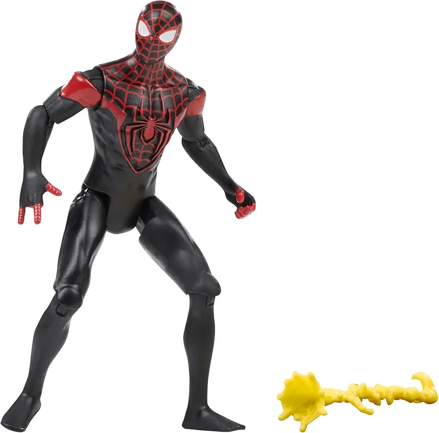 Marvel Epic Hero Series Spider-Man Miles Morales Action Figure, 4-Inch, With Accessory, Marvel Action Figures for Kids Ages 4 and Up