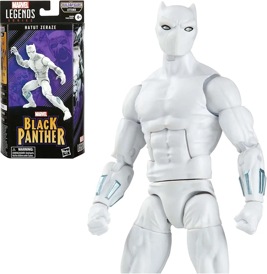 Marvel Legends Series Black Panther Hatut Zeraze 6-inch Comics Action Figure Toy, 6 Accessories, 1 Build-A-Figure Part