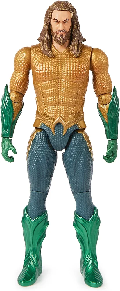 DC Comics, Aquaman Action Figure, 12-inch, Detailed Sculpt and Movie Styling, Easy to Pose, Collectible Superhero Kids Toys for Boys & Girls